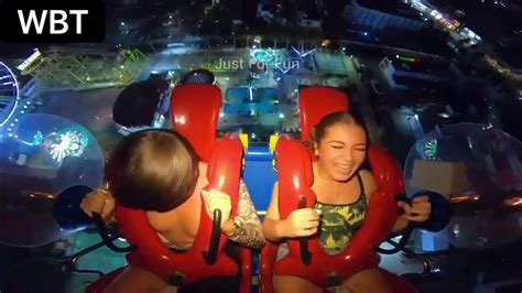 nipple slip on slingshot ride|Slingshot ride nipslip [2:55] 